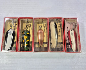 Leurre De Pêche Eppinger Dardevle N°59 – Vert/Jaune, Hameçon Original