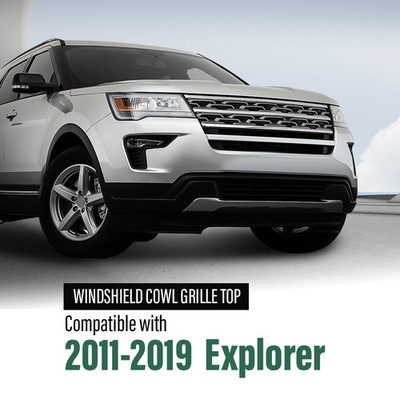 Top Windshield Wiper Cowl Grille For Ford Explorer 2011-2019 