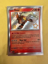 Entei 112/091 Paldean Fates Shiny Rare Pokemon Card