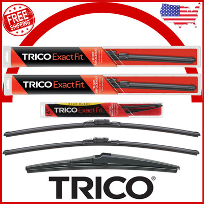 Windshield Wiper Blades Set 3 PCS Front 24'' 18'' Beam Rear 14'' For Mazda CX-5 CX5