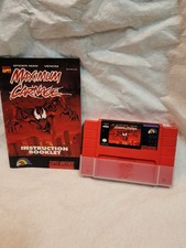 Maximum Carnage (Super Nintendo Entertainment System, 1994) Cart And Manual
