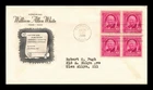 Dr Jim Stamps William Allen White Block First Day Cover Grimsland Cachet
