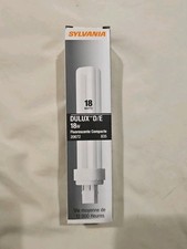 QTY 5   Sylvania 20672-4, CF18DD/E/35, DULUX CFL Eco, G24q-2 Base, E-Rapid Start