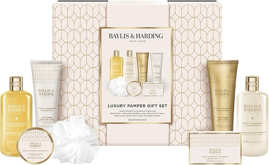 Baylis & Harding Sweet Mandarin & Grapefruit Luxury Pamper Gift Set - Vegan