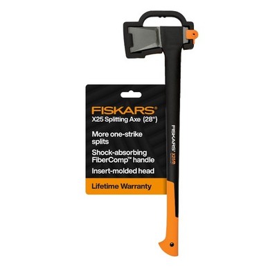 Fiskars X25 28'' Splitting Axe with Forged Steel Blade & Shock-Absorbing Handle