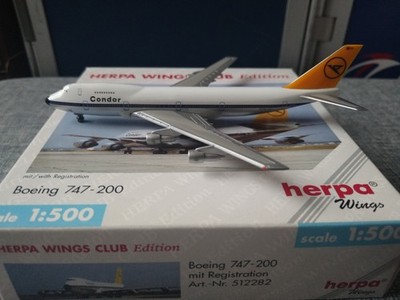Herpa Wings Club Edition 1:500 Condor Boeing 747-200 D-ABYF 512282