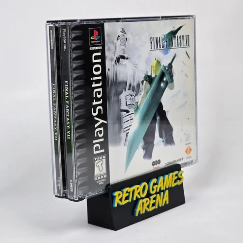 Final Fantasy VII 7 (PlayStation 1 PS1) Black Label CIB COMPLETE (Manual Crease)