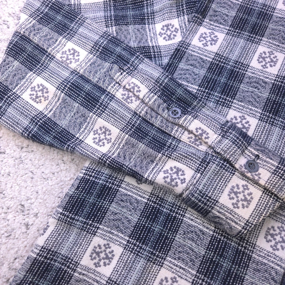 Altamont Andrew Reynolds Shirt Mens Medium Flannel Plaid Long Sleeve Button Up - Image 4 of 4