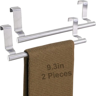 Kitchen Towel Holder, 2 Pack Over The Door Towel Rack, Over Cabinet
