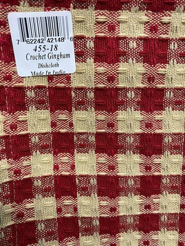 2 PD Crochet Gingham Dishcloth - Picture 3 of 5