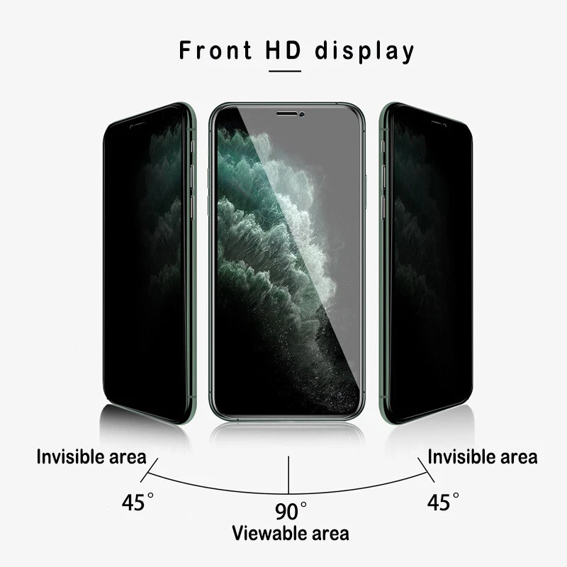 Anti-spy Privacy Screen Protector Soft Film For Iphone 6 7 8 X 11 12 SE Pro Mini - Image 2 of 4
