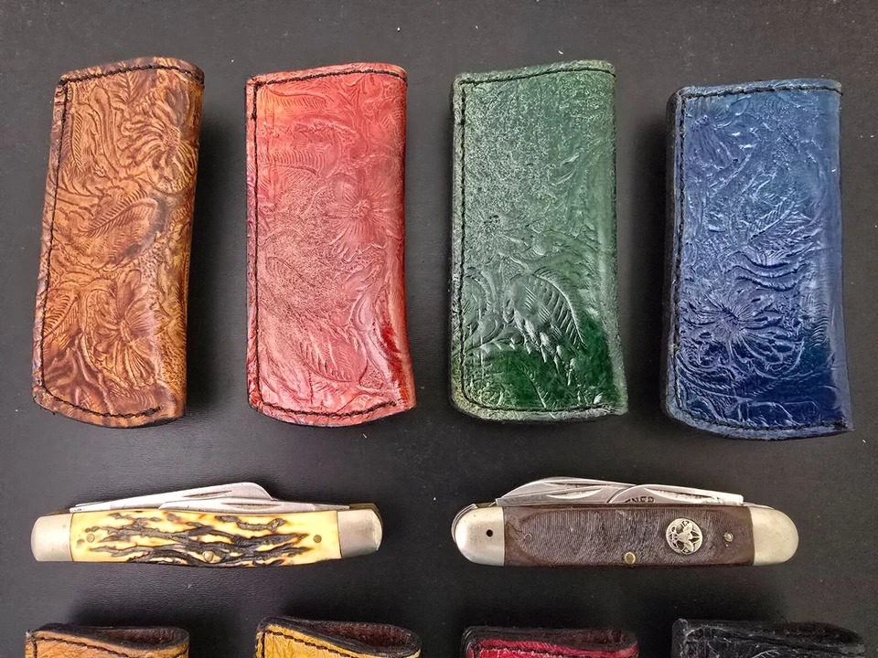 Cuchillo Buck 112 Old Timer Funda de Cuero Cinturón Boker Trapper Estuche Cuchillos Foto 3 de 4