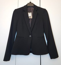 NWT Express Black Notch Collar One Button Blazer Suit Jacket Women  s Size 00