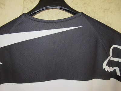 Maillot FOX BIKE & Co – Blanc/noir – Taille L – Polyester
