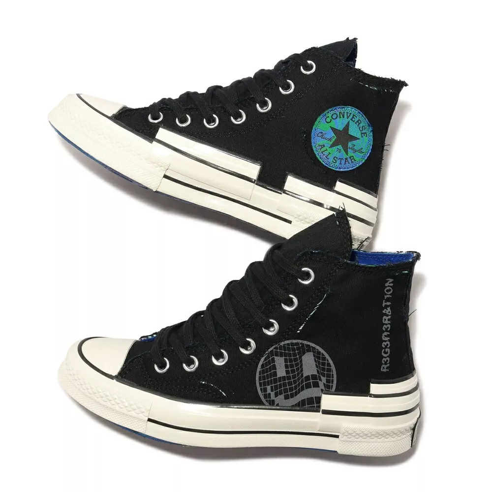 Converse Chuck 70 Trippy Heel All Star Hi Top Black Men s SZ 10.5 A02407C