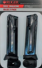 Ruger SR22 22LR 10 Round Magazine 90647 OEM SR-22 .22 10rd Mag - Value 2 Pack