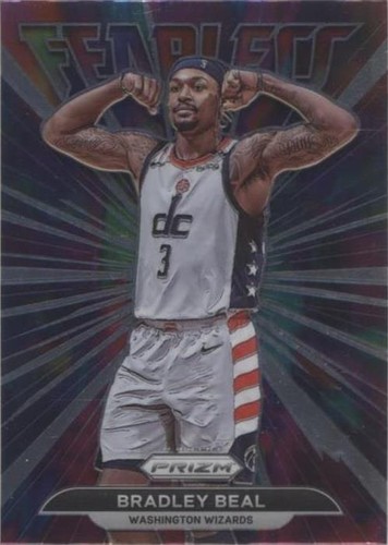 Bradley Beal Gold Fast Break Prizm /10 2021-22 Panini Mosaic All