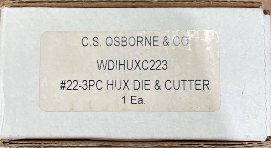 Osborne WDIHUC243: 3 Pc. Swivel Button Covering Dies & Cutter, Size 24: 5/8" REG - Image 3 of 4