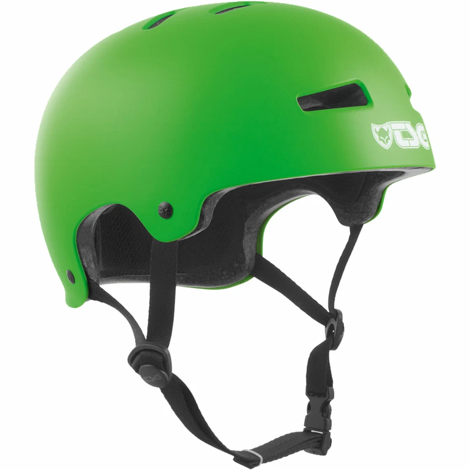 TSG Evolution Solid Colors Satin Lime Green Helm Skatehelm Fahrradhelm Grün NEU