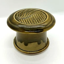 French Butter Bell Moss Green by Classy Lines Pottery 