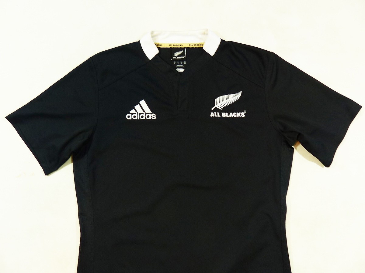 ADIDAS MEN RUGBY UNION NEW ZEALAND 2011/2012 HOME ALL BLACKS SHIRT