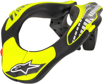 ALPINESTARS Youth Neck Support Black/Yellow Fluo O/S 6540118-155