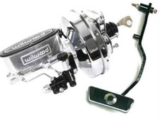Ford Mustang Polished Wilwood Master Cylinder Chrome Booster Prop Valve Pedal
