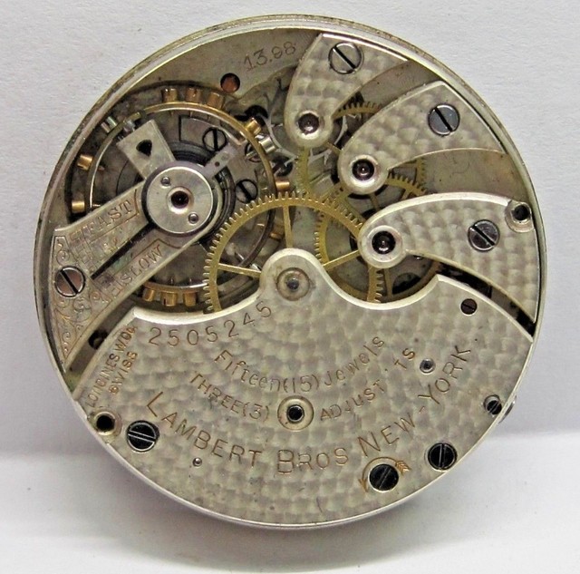 Antique Longines Pocket Watch Movement 29 mm, 15 jewels, 3 Adjs 2505245. eBay