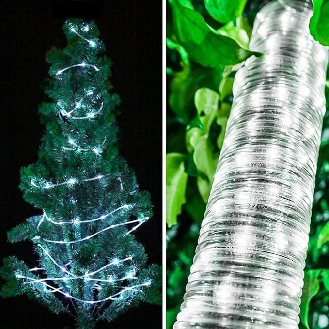 66FT 200LEDS Solar Outdoor Rope light 8 Modes for Camping Party Patio Decoration - Image 4 of 4