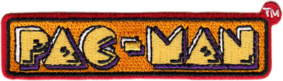 Patch - Pac-Man The Video Game Classic Logo 1980s Eighties 3.63'' Iron On #3379