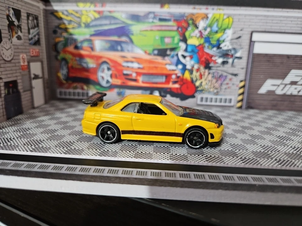 INTERCAMBIO DE RUEDAS PINTURA PERSONALIZADA HOT WHEELS NISSAN SKYLINE GT-R R34 Combinar franqueo Foto 2 de 4