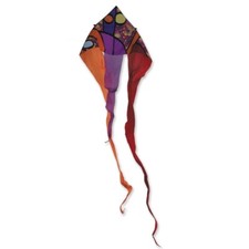 Warm Orbit 13 Foot Flo Tail Delta By Premier Kites 44' Tails