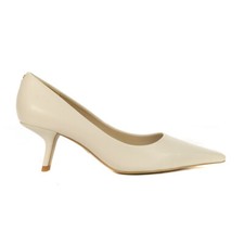 Sam Edelman Bianka Modern Ivory Leather Pumps