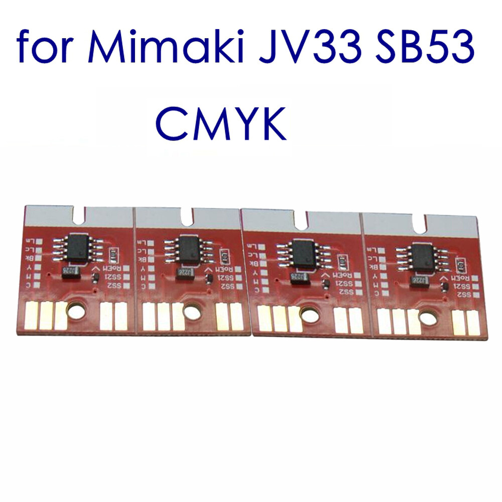 USA CMYK Auto Reset Chip Permanent Chip for Mimaki JV33 SB53 440ml Ink Cartridge