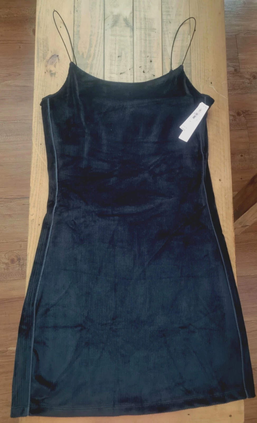 UNDERCOVER Abito Cami Victoria's Secret nero a costine velluto taglia S