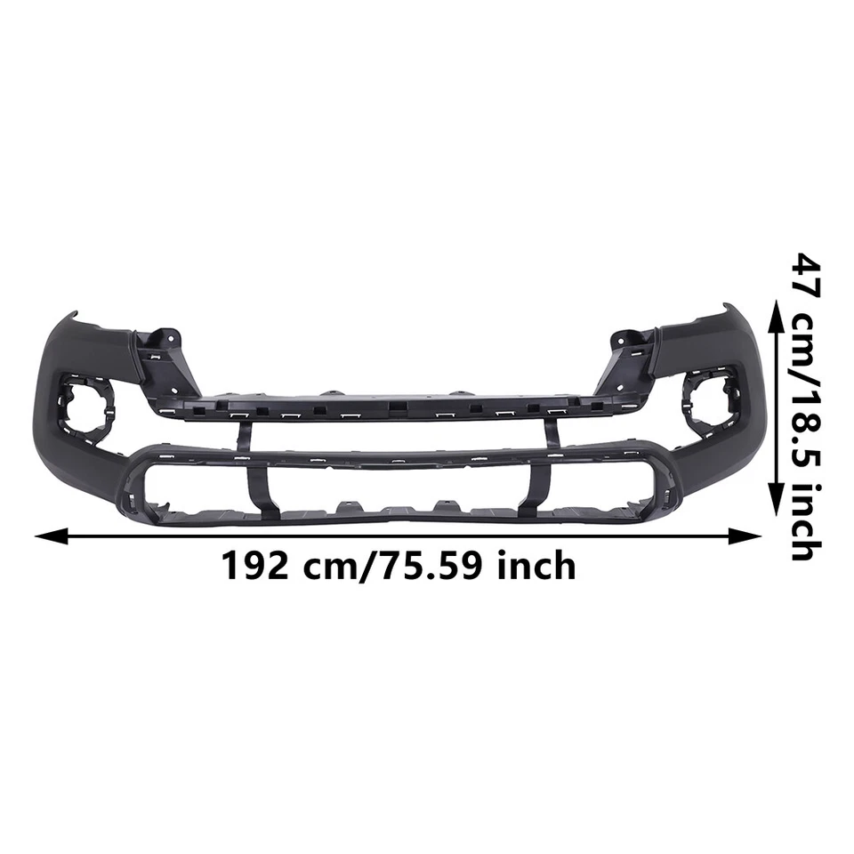 Cubierta de parachoques delantero fascia texturizada negra para Toyota Tacoma 2016-2020 5211904220 Foto 3 de 4