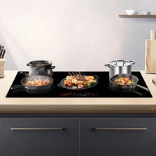 Electric Cooktop Built-in 5 Burner Electric Stove Top Touch Control 240V