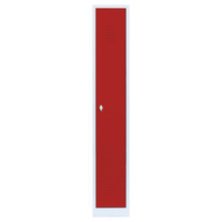 Metall Spind Voll VerschweißT Stahl Kleiderschrank Garderobe Umkleide Rot 510114