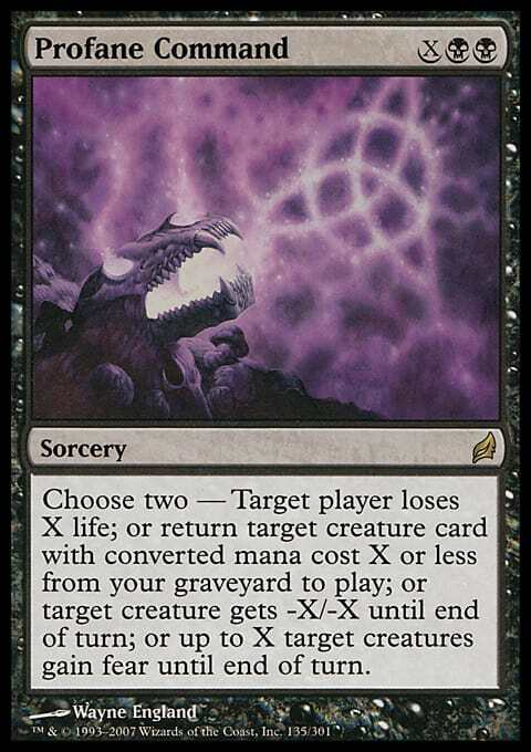 MTG Magic - Profane Command - Lorwyn - Rare - Foil Played