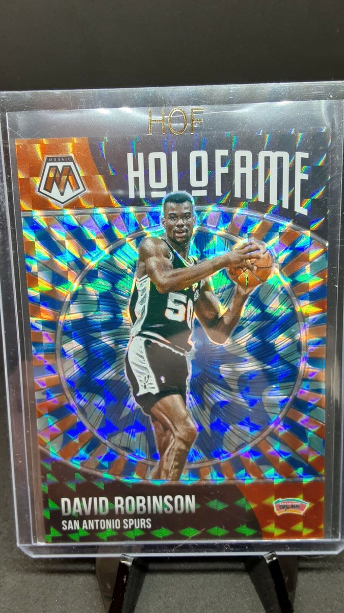 David Robinson 2021 Mosaic Blue Reactive HoloFame #98/99 Spurs