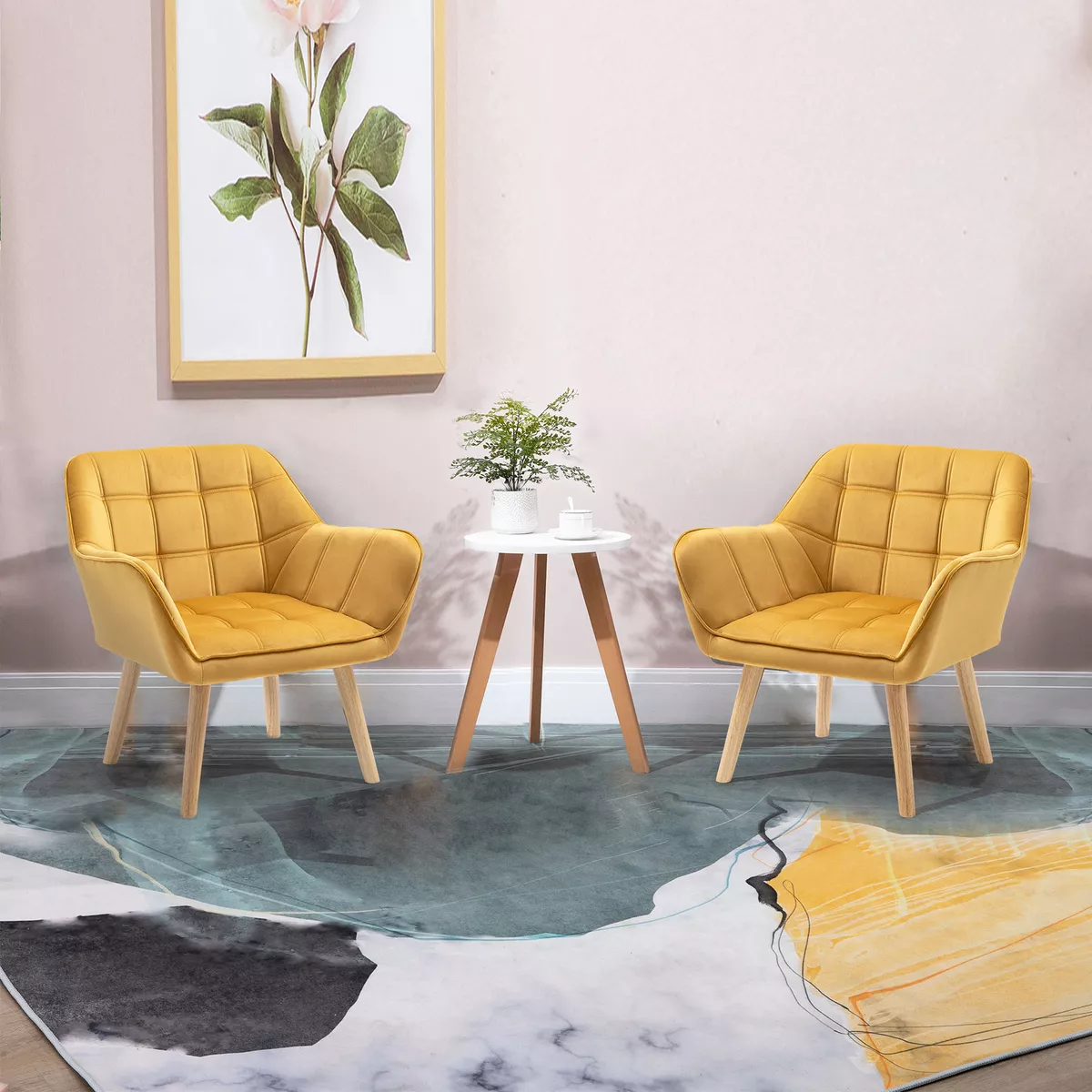 Yellow sale feature chair