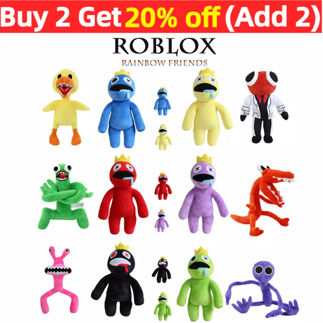 Cartoon Roblox Rainbow Friends Doors Horror Plush Toys Stuffed Animals  Figure Doll For Kids Boys Girls Xmas Gifts_c