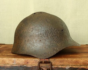 Original WW2/WWII Battl. Relic USSR Red Army Helmet SSH-36 Halhingolka ( Rare )
