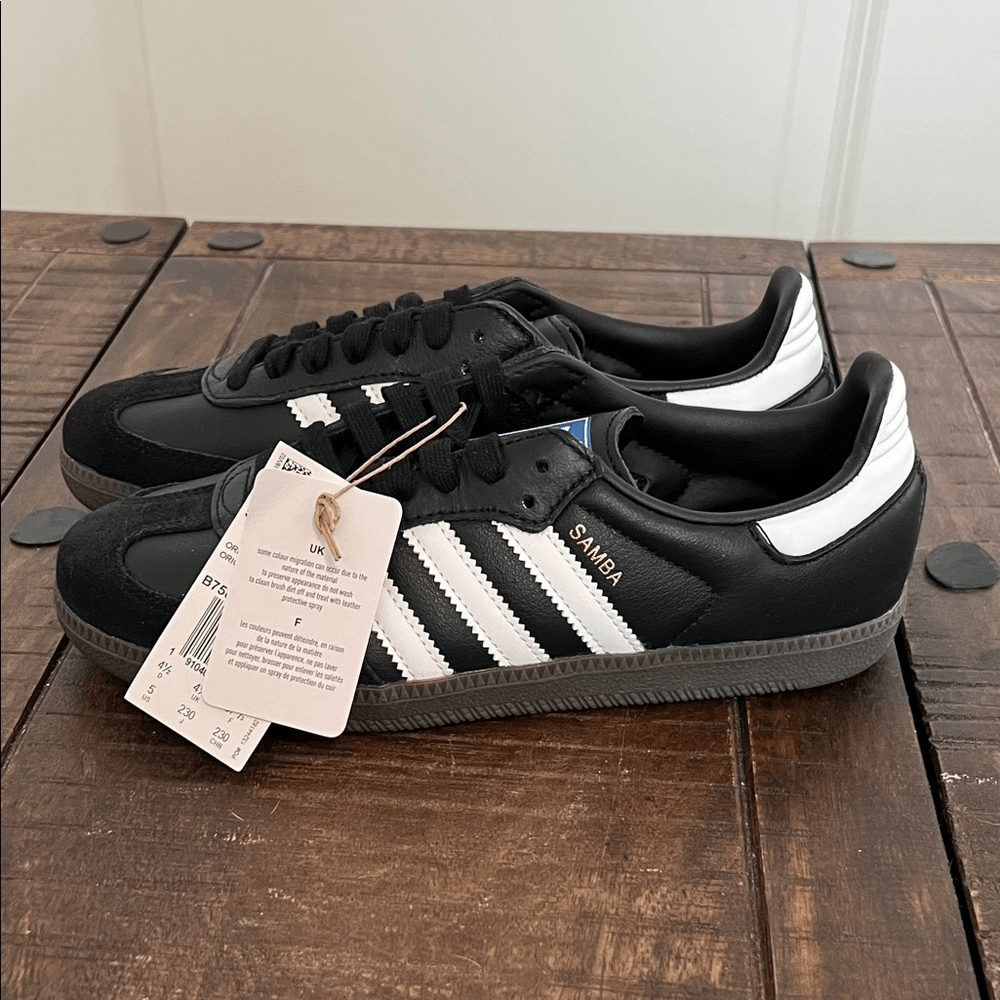 Adidas Samba Sneakers Shoes OG Women's Size 6 New Black