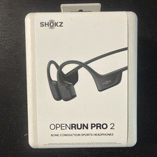 New Shokz OpenRun Pro 2 Bone Conduction Open-Ear Sport Headphones Black
