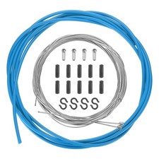 Bicycle Shift Cable Housing Set Bicycle Gear Shifter Transmission Cable, Blue