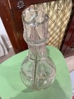 Vintage Handblown 4 Chamber Clear Glass Liquor Bottle/Flower Decanter 12”  — photo 2