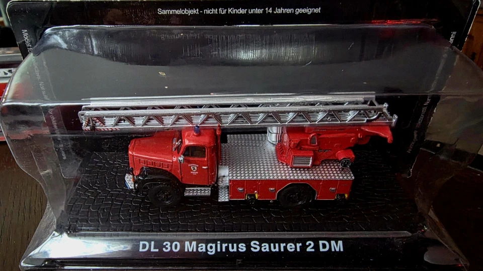 5 Atlas Collectibles 1:72 Fire Engine Diecast Metal Models Magirus, Dennis F12 - Image 4 of 4