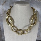 Great Bold Costume Gold Chunky Statement Necklace