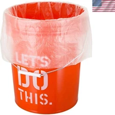 Disposable Bucket Liners for 5 Gallon Containers - Food Safe & BPA Free, 25 Pack